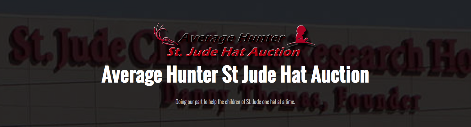 Average Hunter Hat Auction for St. Jude header